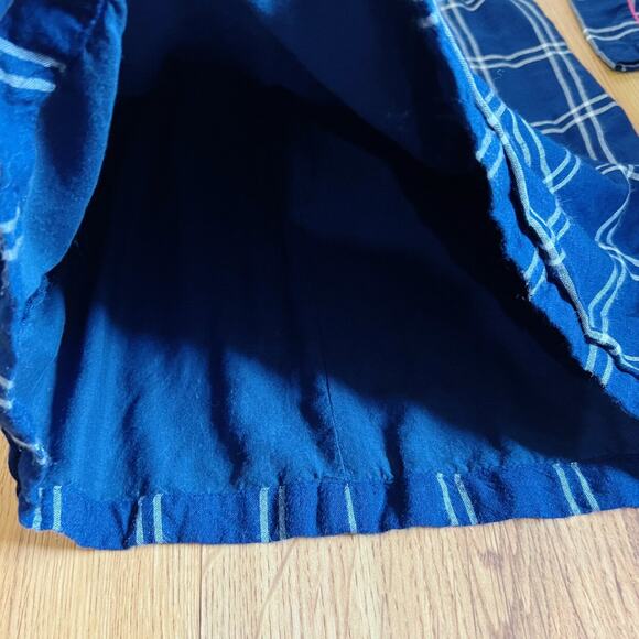 Lali Navy And White Plaid Pink Tassel Dress - Picture 4 of 11